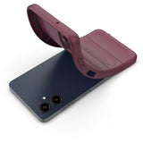 EIDERWOOD Samsung Galaxy A06 fleksibelt plastdeksel - Burgundy