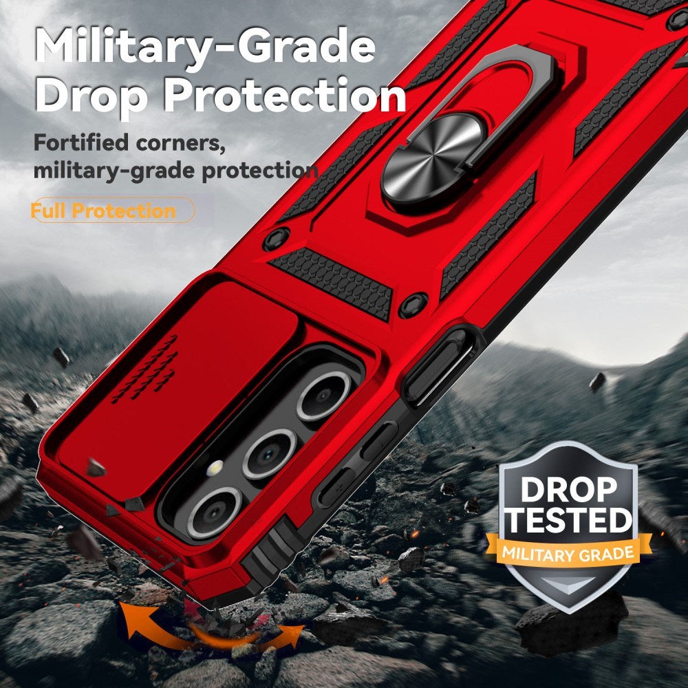 EIDERWOOD Samsung Galaxy A16 (4G/5G) Craftsman Bakdeksel m. Magnetisk Kickstand &amp; Cam Slider - Rød