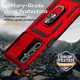 EIDERWOOD Samsung Galaxy A16 (4G/5G) Craftsman Bakdeksel m. Magnetisk Kickstand &amp; Cam Slider - Rød