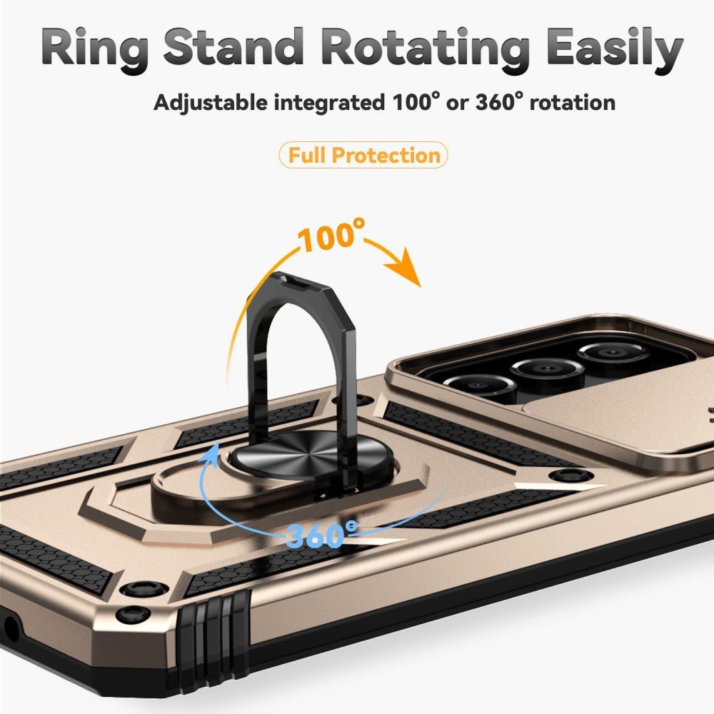 EIDERWOOD Samsung Galaxy A16 (4G/5G) Craftsman Bakdeksel m. Magnetisk Kickstand &amp; Cam Slider - Gull