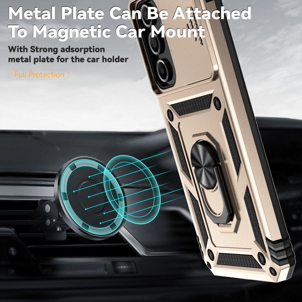 EIDERWOOD Samsung Galaxy A16 (4G/5G) Craftsman Bakdeksel m. Magnetisk Kickstand &amp; Cam Slider - Gull