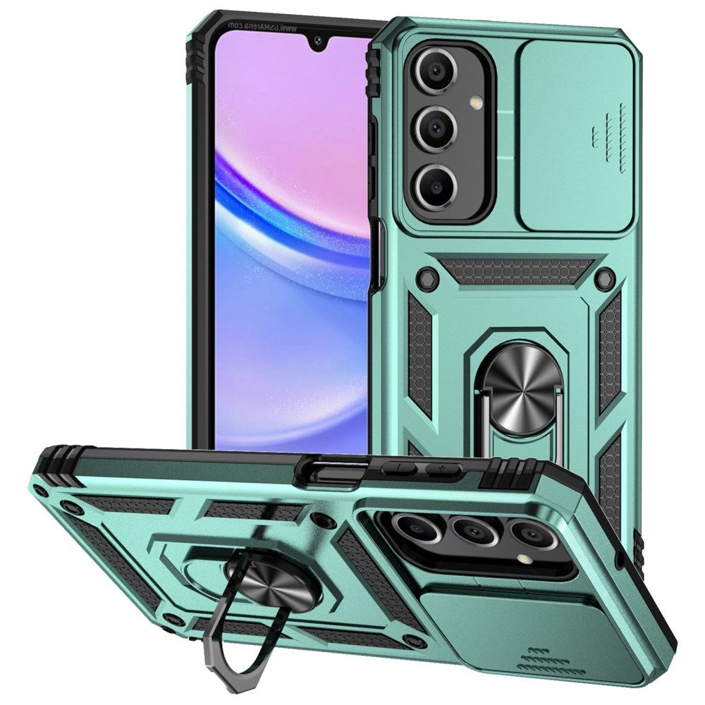 EIDERWOOD Samsung Galaxy A16 (4G/5G) Craftsman Bakdeksel m. Magnetisk Kickstand &amp; Cam Slider - Turkis