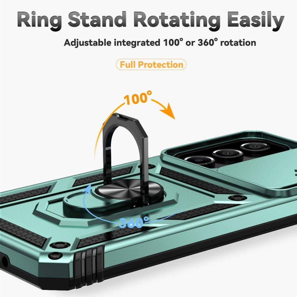 EIDERWOOD Samsung Galaxy A16 (4G/5G) Craftsman Bakdeksel m. Magnetisk Kickstand &amp; Cam Slider - Turkis