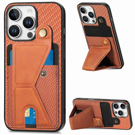 EIDERWOOD iPhone 16 Pro Max K-formet hybrid mobildeksel - oransje