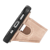 EIDERWOOD iPhone 16 K-formet hybrid mobildeksel - rosa gull