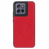 Motorola Edge 50 Neo - EIDERWOOD Bakdeksel i imitert skinn - Rød