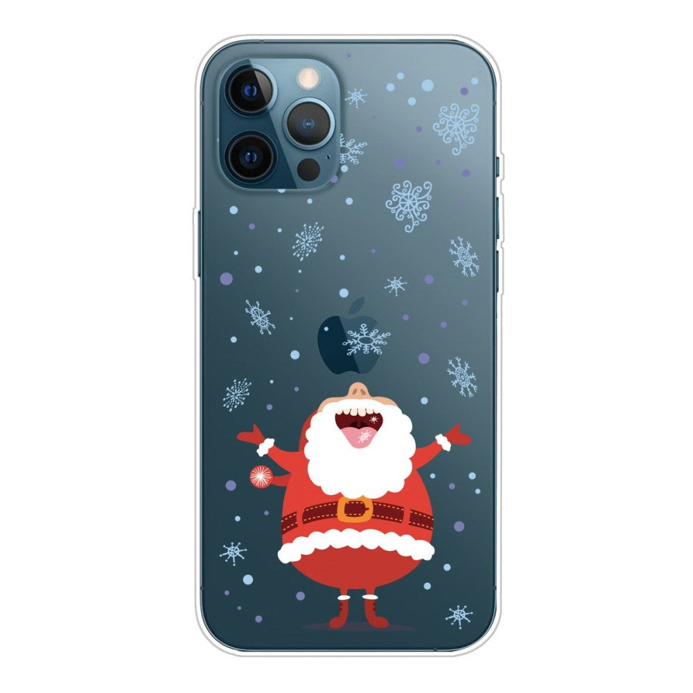 EIDERWOOD iPhone 16 Pro Max fleksibel plastbakside juledeksel - god jul - julenissen og snøfnugg