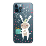 EIDERWOOD iPhone 16 Pro Max fleksibelt plastbakdeksel Juledeksel - God jul - Christmas Bunny m. Gave