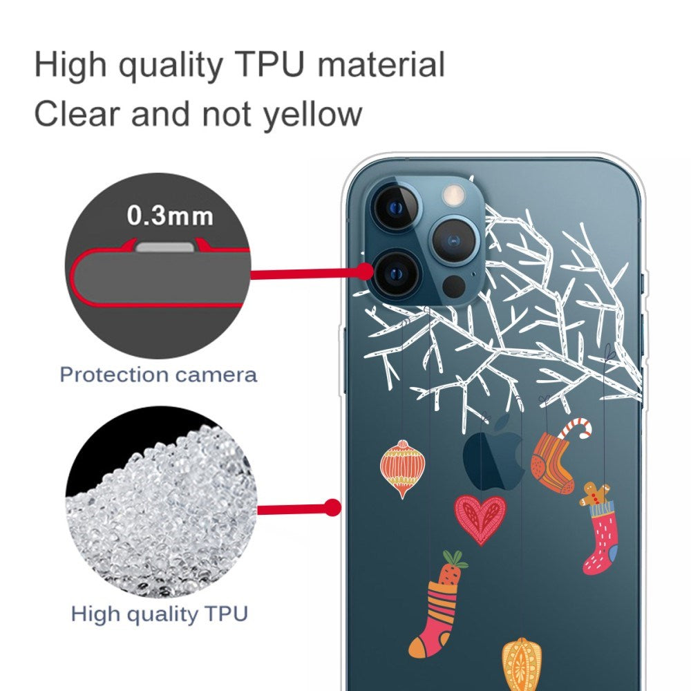 EIDERWOOD iPhone 16 Pro Max fleksibelt plastbakdeksel Juledeksel - God jul - julesokker