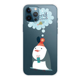 EIDERWOOD iPhone 16 Pro Max Fleksibelt plastdeksel Juledeksel - God jul - Pingvin