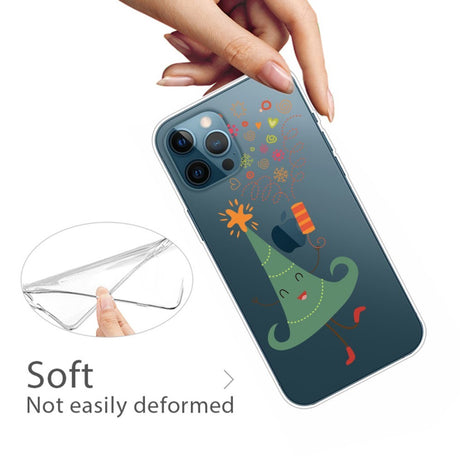 EIDERWOOD iPhone 16 Pro Fleksibelt Julebakdeksel i plast - Dansende juletre