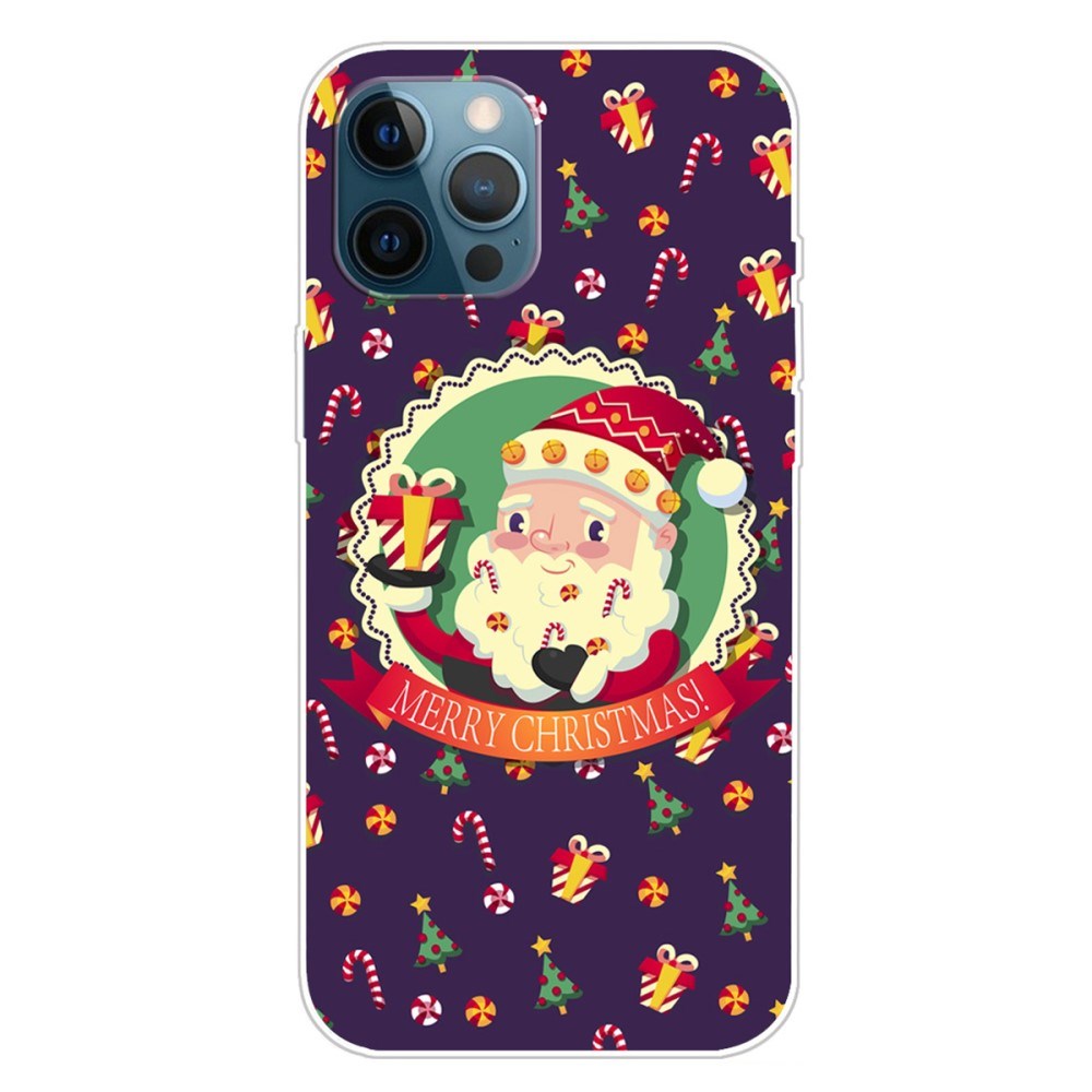 EIDERWOOD iPhone 16 Pro Max fleksibel plastbakside juledeksel - god jul - julenissen med gave