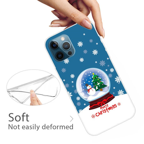 EIDERWOOD iPhone 16 Pro Max Fleksibelt plastdeksel Juledeksel - God jul - Snow Globe