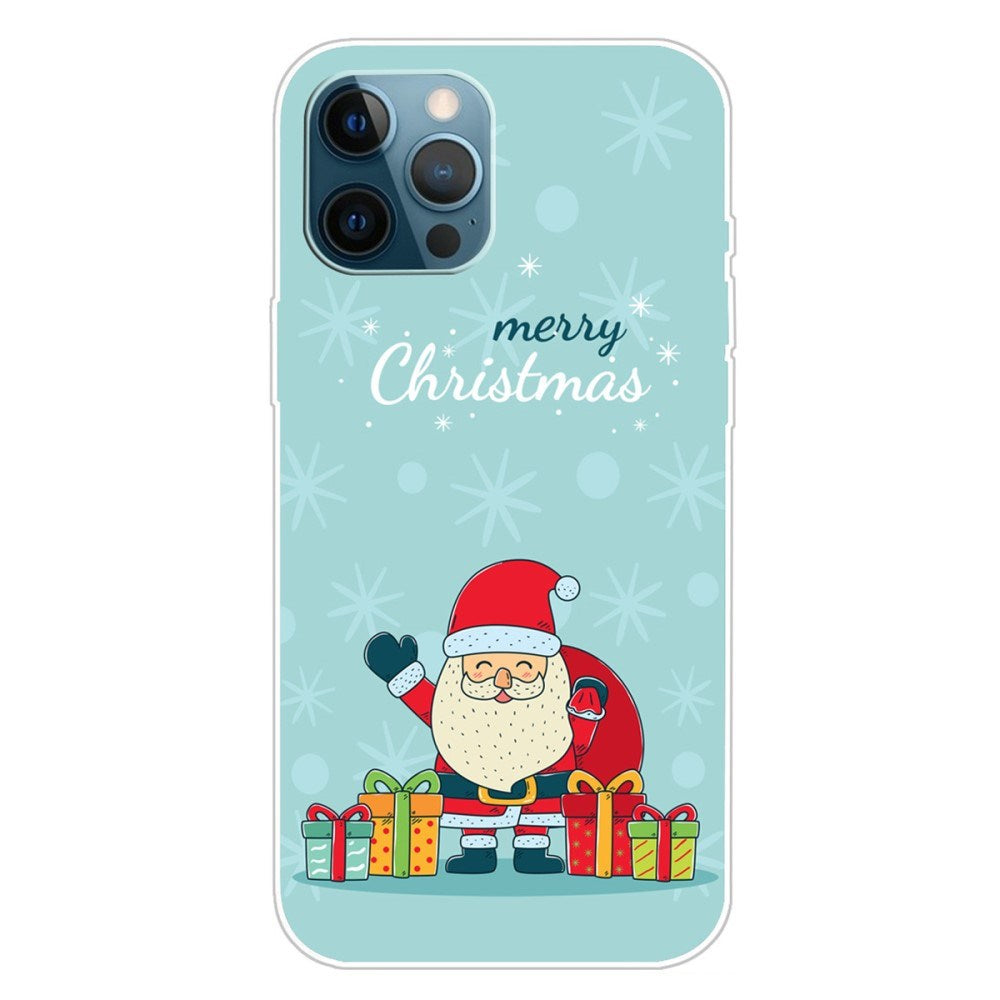 EIDERWOOD iPhone 16 Pro fleksibel plastbakside juledeksel - god jul - glad julenisse med gaver