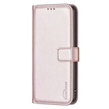 Realme Note 60 / 60x (4G) / C63 (4G) / C61 (4G) Kunstlæder Flip Cover m. Ståfunktion & Kortholder - Rose Gold