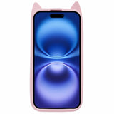 EIDERWOOD iPhone 16 Plus Silikone Bagside Cover m. Katteører - Lyserød