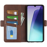 EIDERWOOD Xiaomi Redmi 14C / Poco C75 - Kunstlæder Flip Cover m. Kortholder & Stander - Brun