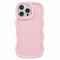 EIDERWOOD iPhone 16 Pro Fleksibelt Plastik Wavy Mobil Cover - Lyserød