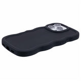 EIDERWOOD iPhone 16 Pro Fleksibelt Plastik Wavy Mobil Cover - Sort