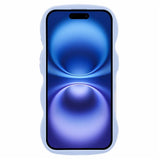 EIDERWOOD iPhone 16 Fleksibelt Plastik Wavy Mobil Cover - Lilla
