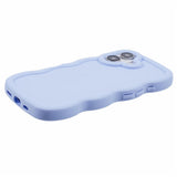 EIDERWOOD iPhone 16 Fleksibelt Plastik Wavy Mobil Cover - Lilla