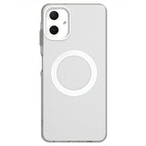 EIDERWOOD Samsung Galaxy A06 Hybrid Plast Mobil Cover - MagSafe Kompatibel - Gennemsigtig / Hvid
