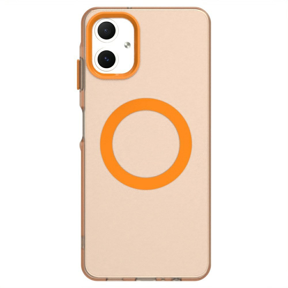 EIDERWOOD Samsung Galaxy A06 Hybrid Plast Mobil Cover - MagSafe Kompatibel - Gennemsigtig / Orange
