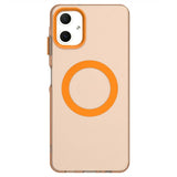 EIDERWOOD Samsung Galaxy A06 Hybrid Plast Mobil Cover - MagSafe Kompatibel - Gennemsigtig / Orange