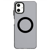 EIDERWOOD Samsung Galaxy A06 Hybrid Plast Mobil Cover - MagSafe Kompatibel - Gennemsigtig / Sort