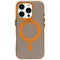 EIDERWOOD iPhone 16 Pro Hybrid plastmobildeksel - MagSafe-kompatibel - Gjennomsiktig / oransje
