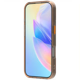 EIDERWOOD iPhone 16 Pro Hybrid Plast Mobil Cover - MagSafe Kompatibel - Gennemsigtig / Orange