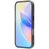 EIDERWOOD iPhone 16 Pro Hybrid Plastic Mobildeksel - MagSafe-kompatibel - Gjennomsiktig / Svart