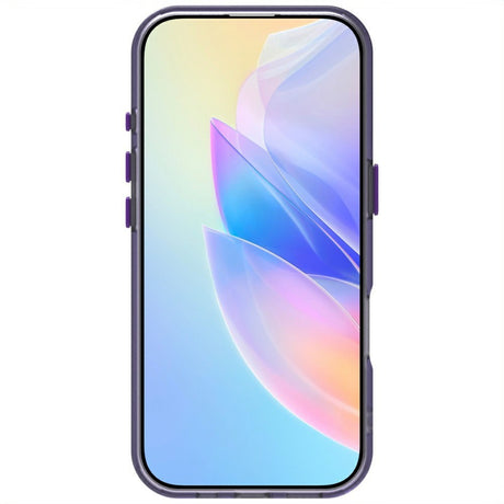 EIDERWOOD iPhone 16 Pro Hybrid plastmobildeksel - MagSafe-kompatibel - Gjennomsiktig / lilla