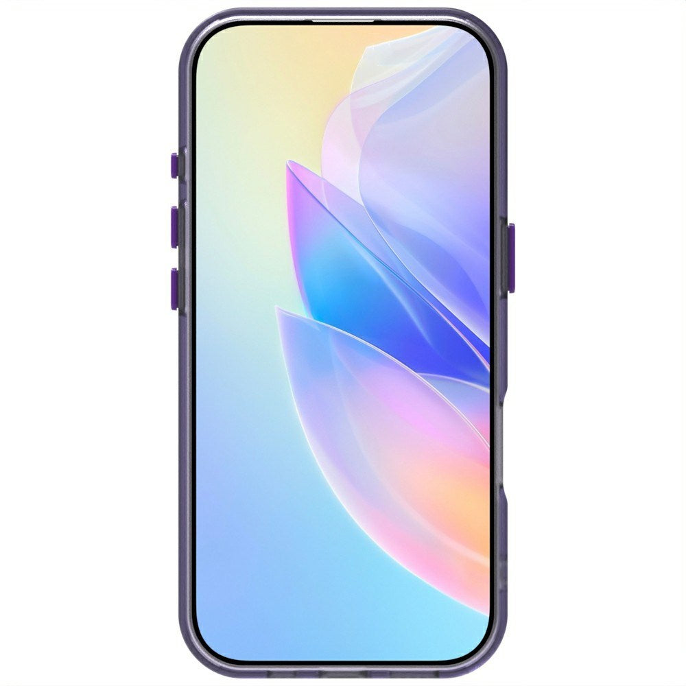 EIDERWOOD iPhone 16 Pro Max Hybrid Plastic Mobildeksel - MagSafe-kompatibel - Gjennomsiktig / Lilla