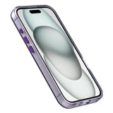 EIDERWOOD iPhone 16 Hybrid Plastic Mobildeksel - MagSafe-kompatibel - Gjennomsiktig / Lilla