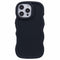 EIDERWOOD iPhone 16 Pro Max Fleksibelt Plastik Wavy Mobil Cover - Sort