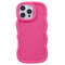 EIDERWOOD iPhone 16 Pro Max Fleksibelt Plastik Wavy Mobil Cover - Pink