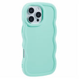 EIDERWOOD iPhone 16 Pro Max Fleksibelt Plastik Wavy Mobil Cover - Blå