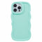 EIDERWOOD iPhone 16 Pro Max Fleksibelt Plastik Wavy Mobil Cover - Blå