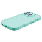 EIDERWOOD iPhone 16 Pro Max Fleksibelt Plastik Wavy Mobil Cover - Blå