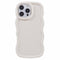 EIDERWOOD iPhone 16 Pro Max Fleksibelt Plastik Wavy Mobil Cover - Hvid