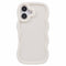 EIDERWOOD iPhone 16 Plus Fleksibelt Plastik Wavy Mobil Cover - Hvid