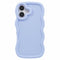 EIDERWOOD iPhone 16 Plus Fleksibelt Plastik Wavy Mobil Cover - Lilla