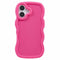 EIDERWOOD iPhone 16 Plus Fleksibelt Plastik Wavy Mobil Cover - Pink