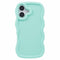 EIDERWOOD iPhone 16 Plus Fleksibelt Plastik Wavy Mobil Cover - Blå