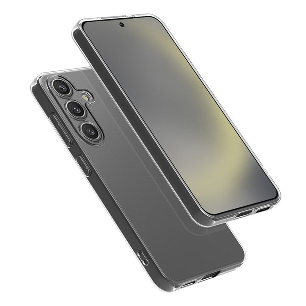 EIDERWOOD Samsung Galaxy S25+ (pluss) Ultratynn fleksibelt plastbakdeksel - gjennomsiktig