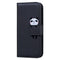 iPhone 16 Pro Kunstlæder Flip Cover m. Figur & Ståfunktion - Sort