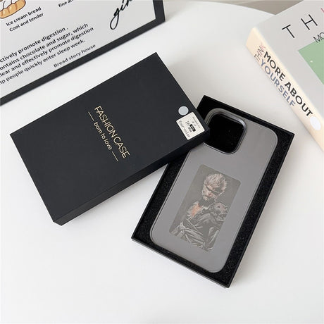 iPhone 16 Pro E-Ink Mobil Cover - Omskifteligt Design - Sort