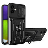 EIDERWOOD Samsung Galaxy A06 Magnetic Hybrid Craftsman Cover m. Stativ / Cam Slider / Kortholder - Svart