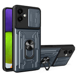 EIDERWOOD Samsung Galaxy A06 Magnetic Hybrid Craftsman Cover m. Stativ / Cam Slider / Kortholder - Svart / Grå